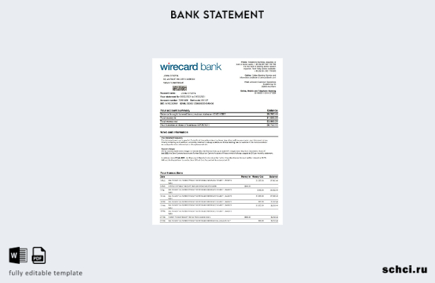 цифровая загрузка шаблона Wirecard Германии Ашхайма